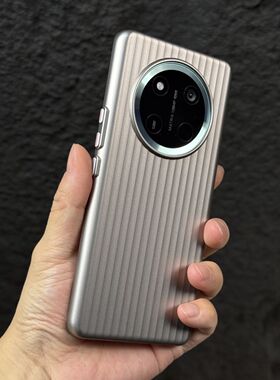 高级钛灰色瓦楞纹适用荣耀X60Pro手机壳Magic7pro简约磨砂金属漆魔术magic7/6pro全包独立按键立体行李箱硬壳