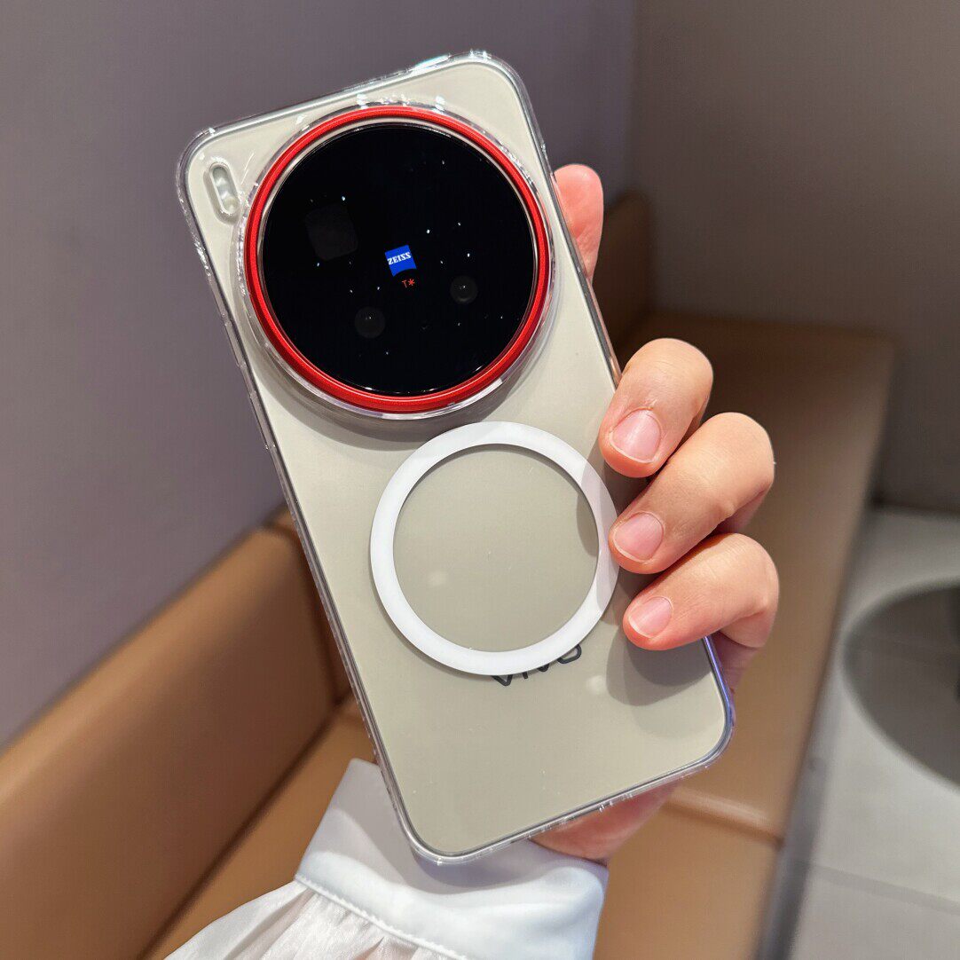 新款透明彩运磁吸适用vivoX300Pro手机壳x200promini红圈大孔镜头ultra全包情侣X300S薄iQOO15/13硬壳裸机感