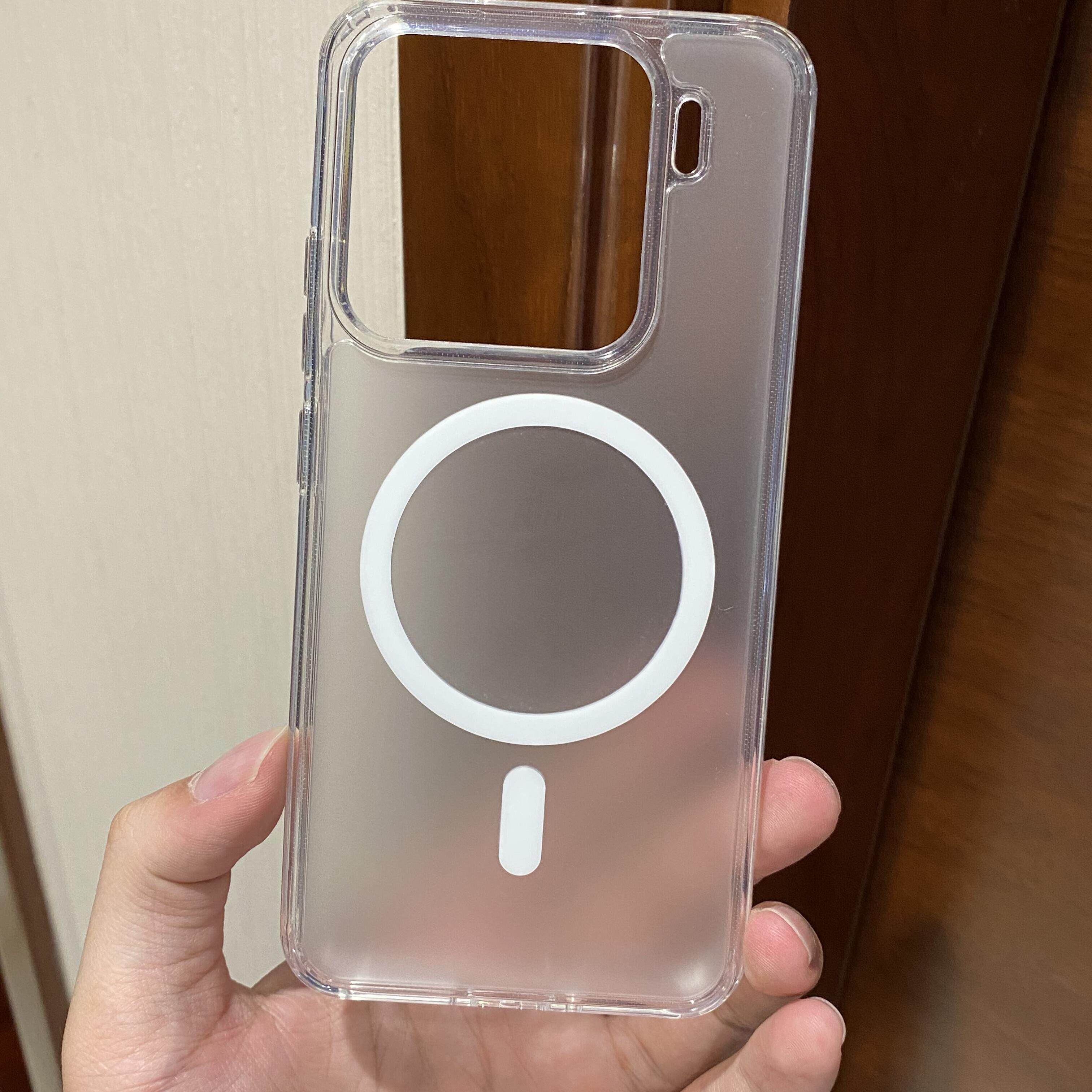 冰砂白肤感磁吸适用小米15Pro手机壳17promax简约Xiaomi17/15磨砂防指纹14防摔拜耳材质不会发黄透明保护套男