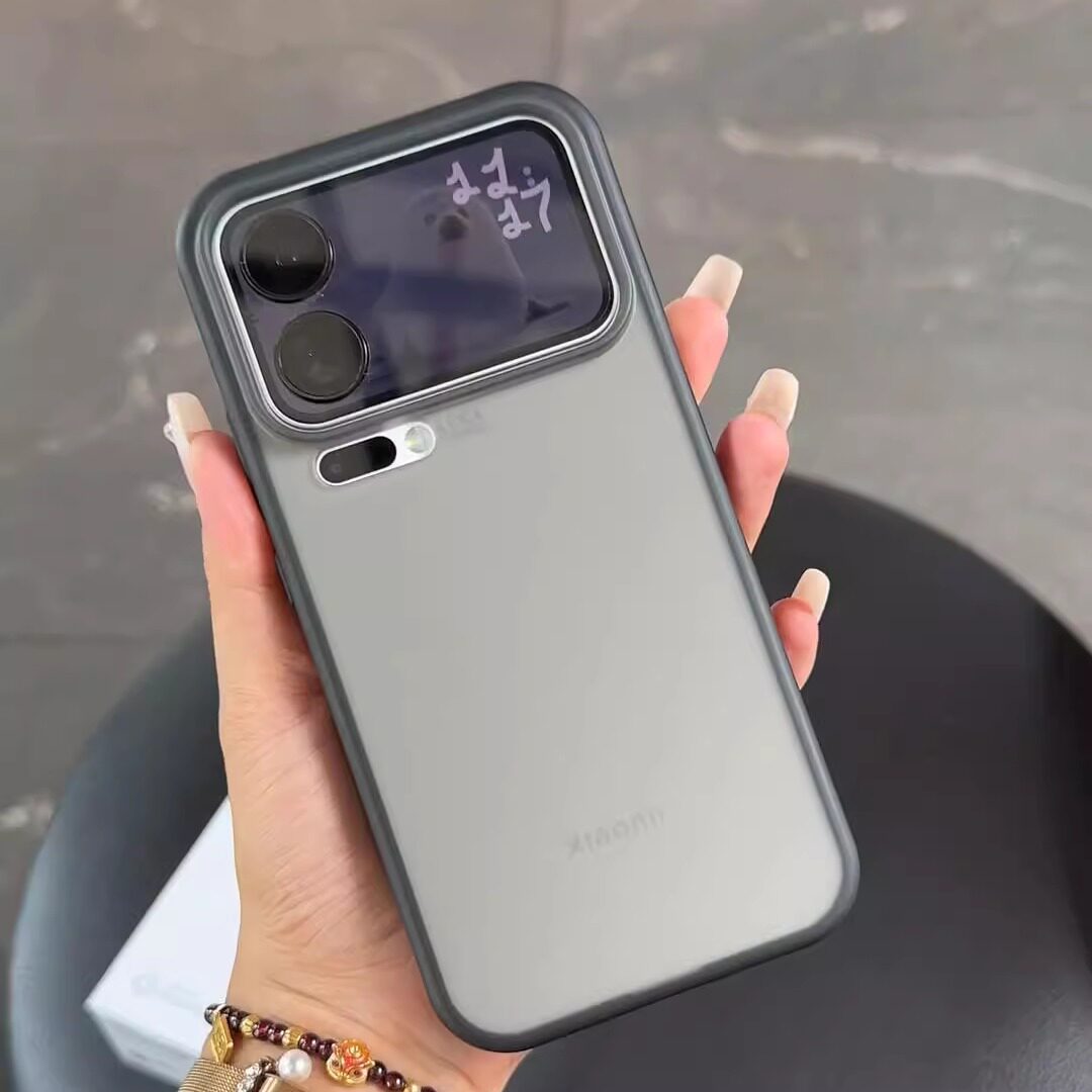 黑砂护甲系列适用小米17Promax手机壳Xiaomi17商务轻奢款17pro简约磨砂雾面白半透明亚克力软边防摔保护套男