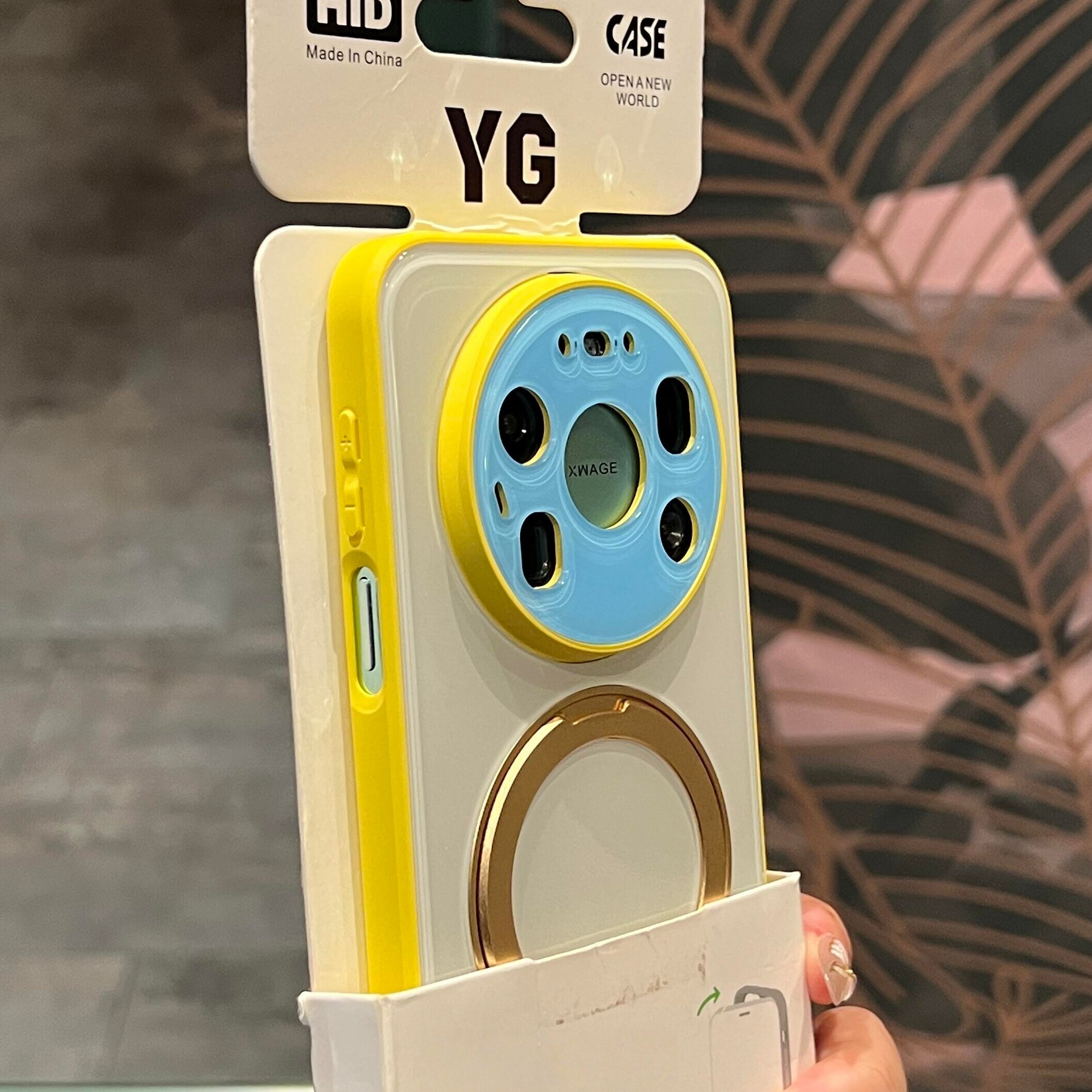 清新柠檬黄撞色白适用华为Mate80Promax手机壳秒变360°旋转支架mate70pro+全包轻奢镜面mate60防摔男女新款
