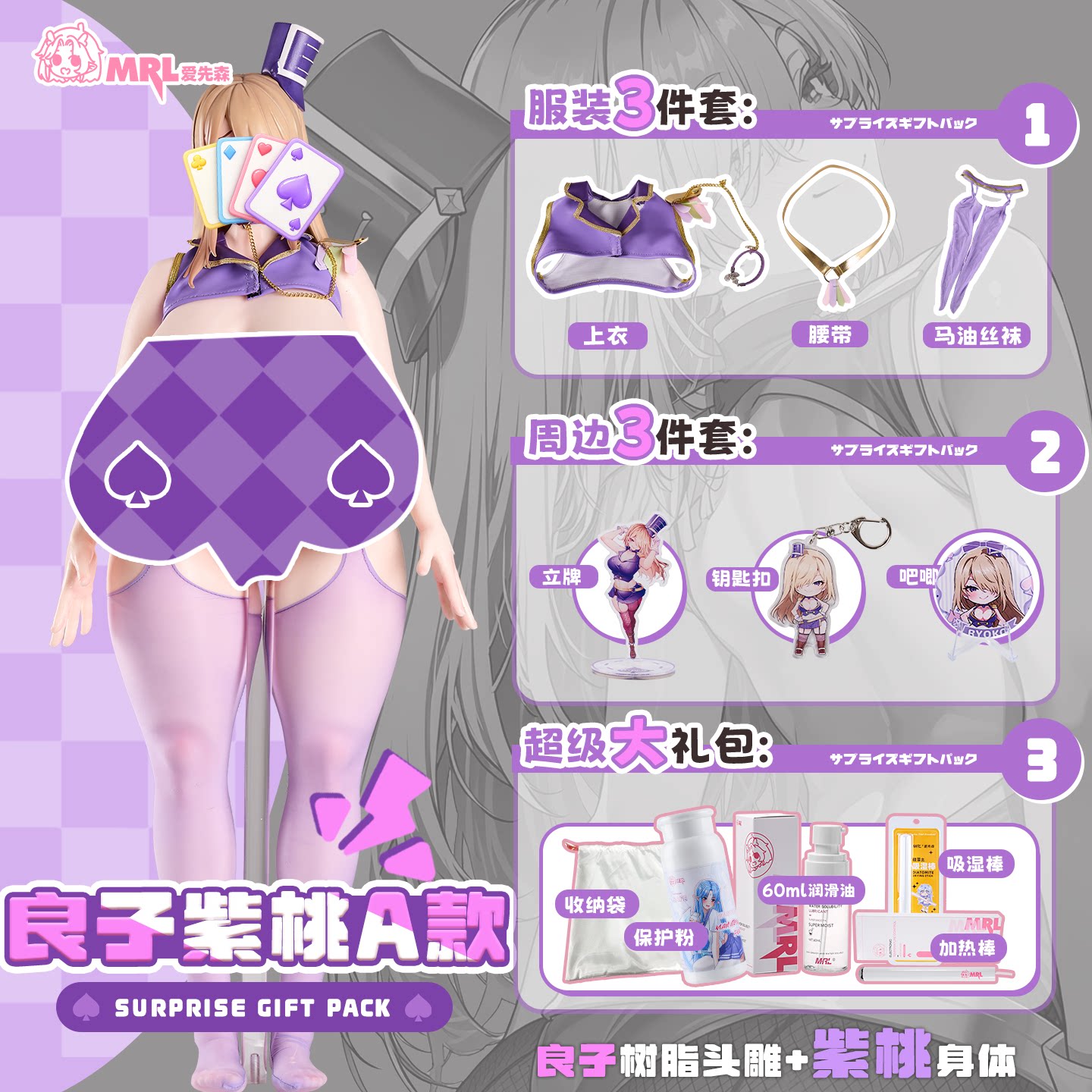thumbnail for MRL AiXiansen X Shuilong Jingle Park exclusive collaboration physical silicone mini doll for men, full-body articulated