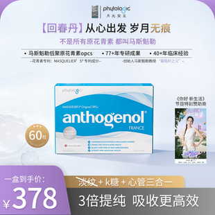 60粒装 月光宝盒马斯魁勒低聚原花青素回春丹 淡纹K糖心管