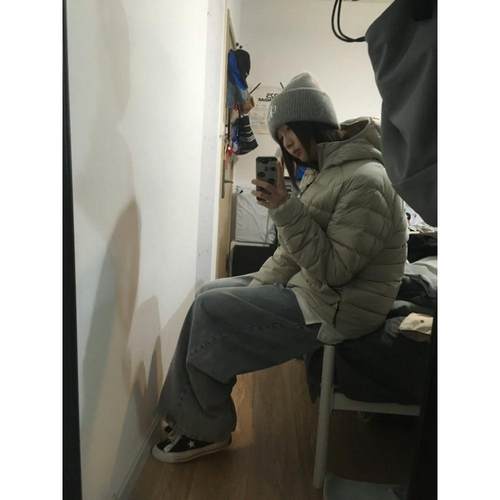 美式排骨保暖面包服女甜美外套潮