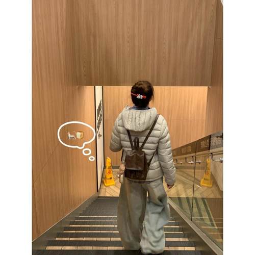 美式排骨保暖面包服女冬外套潮