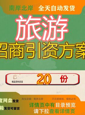 旅游招商引资方案项目服务大型娱乐设施大连元宇宙歌舞厅融资参