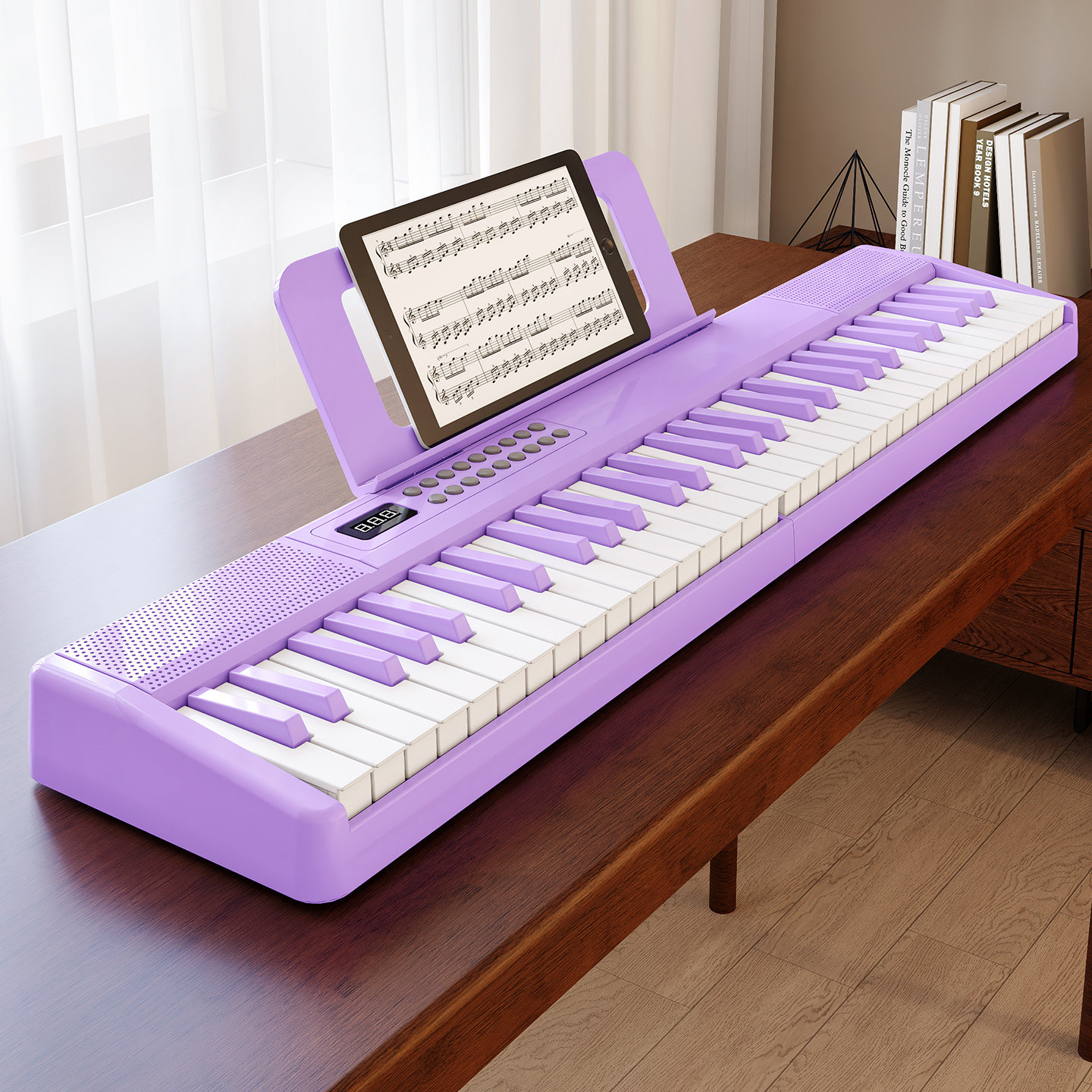 贝多辰可折叠力度键智能电子琴成人儿童幼师入门61键专业电子钢琴