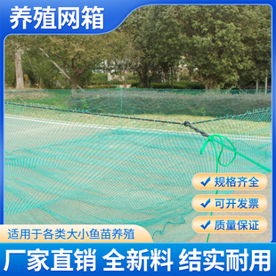 定做聚乙烯网箱尼龙网箱网布养鱼存鱼大网箱水产养殖加盖加粗网箱