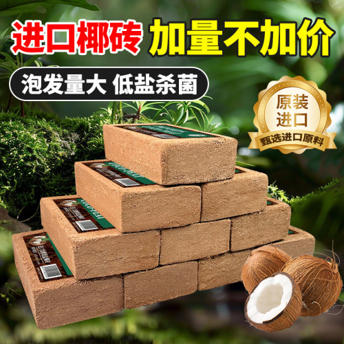 椰砖营养土养花通用型椰壳乌龟冬眠种菜专用土壤脱盐花土家用椰糠