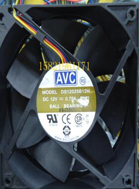 AVC DS12025B12H 12025 12V 0.75a 12cm 散热风扇 3线 议价