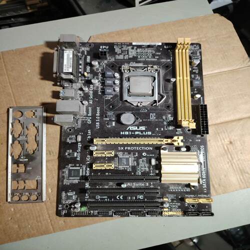 （设备配件）i5-4460S华硕 H81-PLUS主板 ，刚拆机下来的