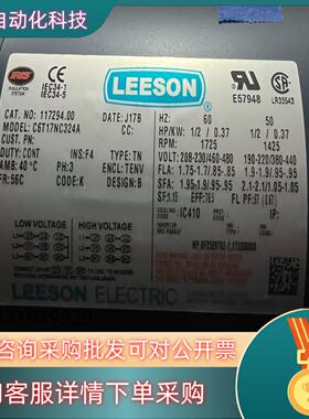 Leeson电机C6T17NC324A 8台