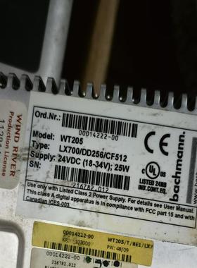 巴赫曼触摸屏：WT205,成色是。议价