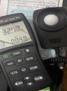 [德峰]测试仪可见照度计强度台湾光TES1339光照度泰仕
