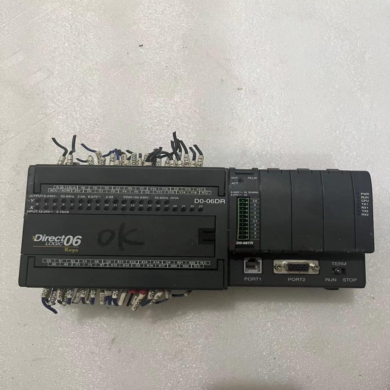 议价议价D0-06DR 带模块D0-08TR拆机光洋PLC实物图