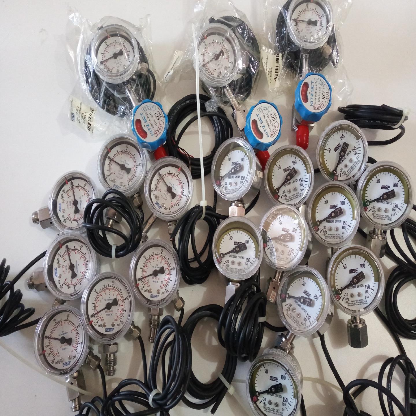 WISE WIKA威卡直接式电接信号压力表  背接式电接式特