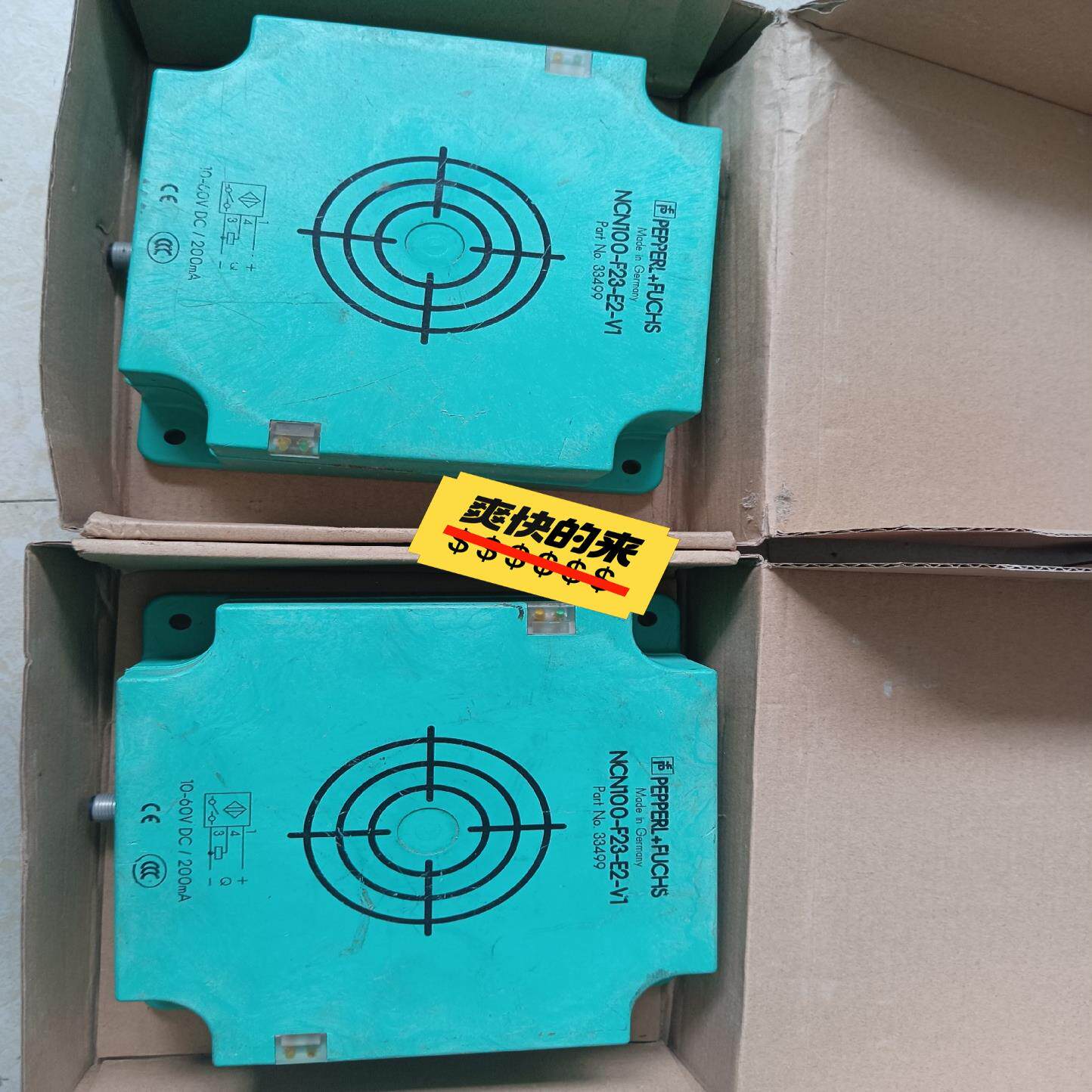 （设备配件）-项目倍加福V1拆机F23-传感器，-NCN100剩余，E2