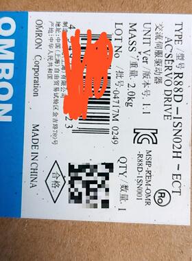 R88D-1SN02H-ECT交流伺服驱动器，全新原装