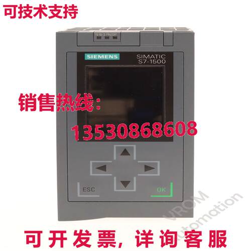 6ES7 516-3AN00-0AB0 /FS: 02 SIMATIC S7-1500 CPU 处理器模块 1