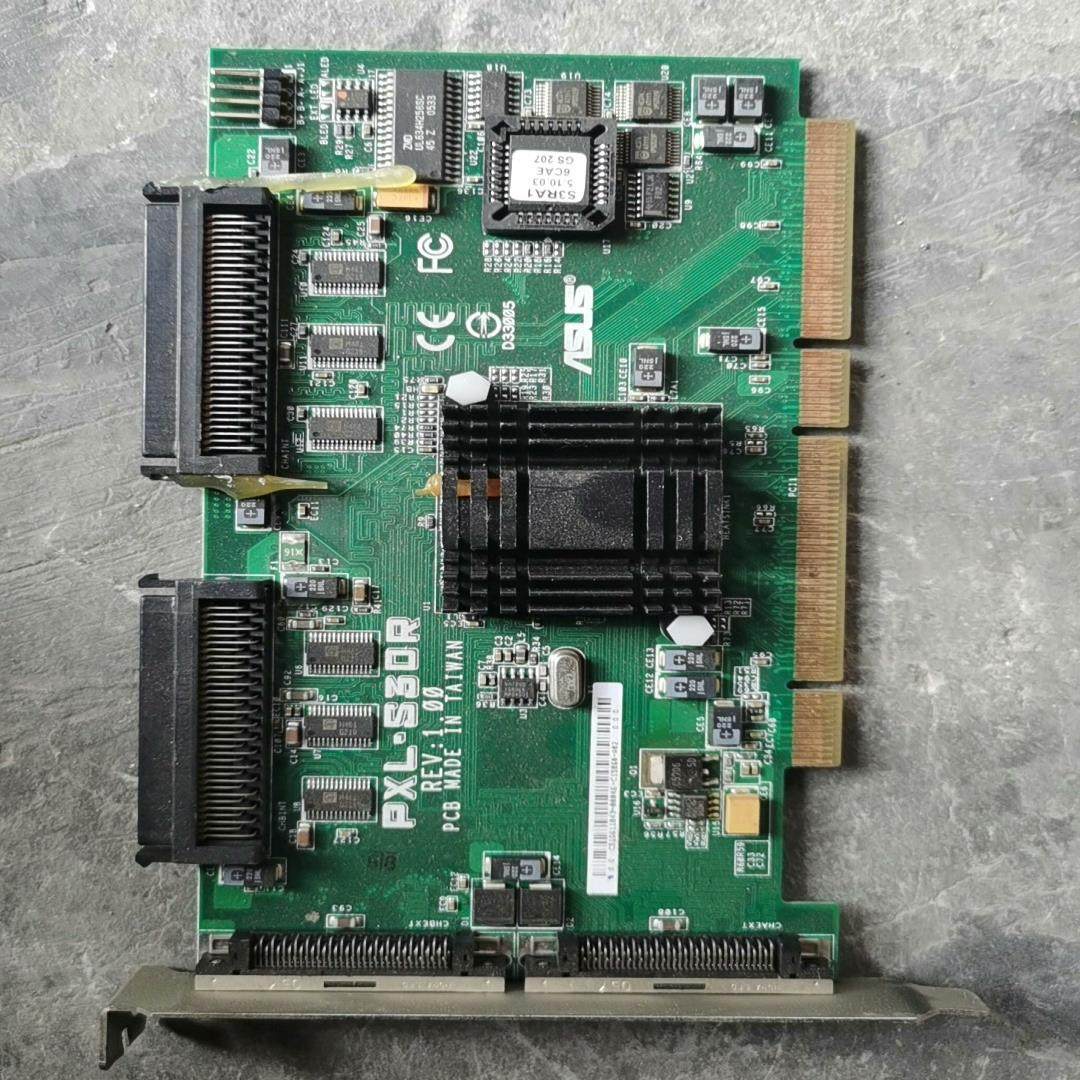 (设备配件)SCSI卡 华硕PXL-S30R 服务器阵列卡!实物图拍摄,