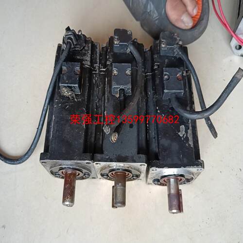 【荣强工控】拆机三台台达B2伺服电机400瓦60型剪线都有磕