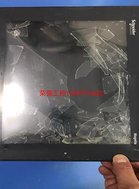 【荣强工控】施耐德触摸屏  XBTGT6330 爆力拆机致触摸碎，通电显