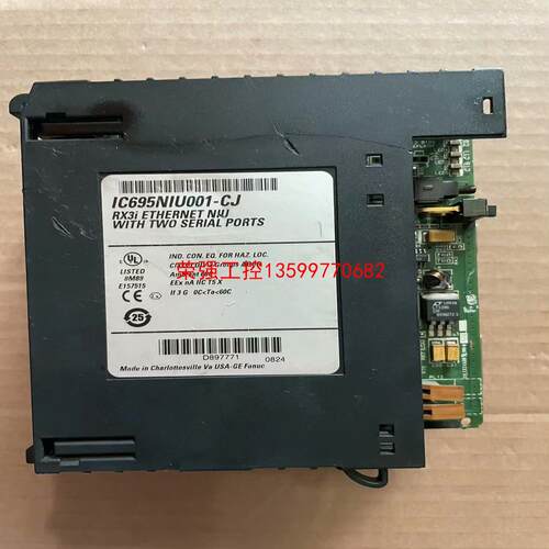 【荣强工控】GE CPU模块 IC695NIU001 ，外壳破损，上电第
