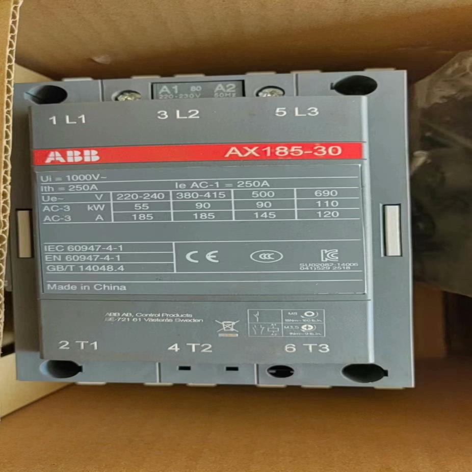 全新原装正品ABB交流接触器AX185-30