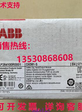 原装供应 DX581-S 1SAP284100R0001 安全数字输入/输出模块  /