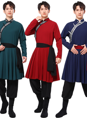 蒙古骑马服艺考练功服摔跤舞服