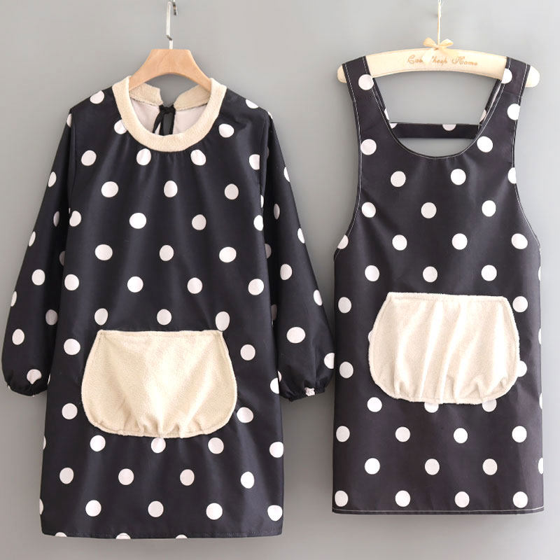 时尚家用厨房做饭日式长袖防水防油餐饮专用洋气女罩衣上班工作服,家庭/个人清洁工具,围裙,淘宝优惠券,粉丝福利购,淘宝优惠卷