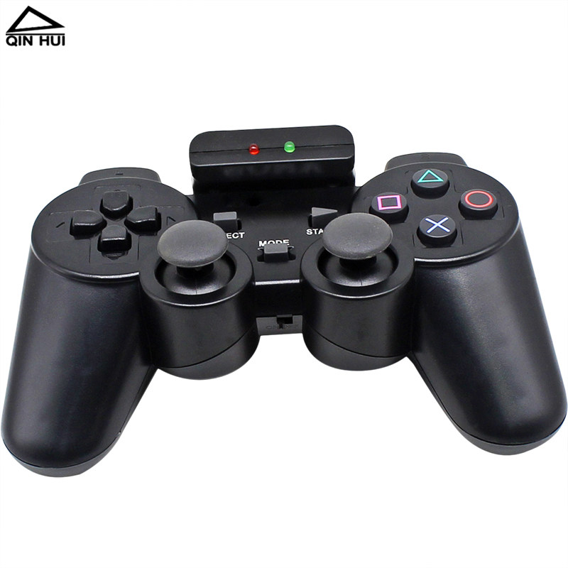 PS2 무선 게임 컨트롤러 듀얼 진동 8 미터 거리 스마트 자동차 로봇 원격 제어 수신기 2.4G