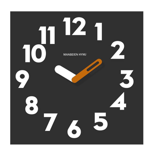 静音挂钟客厅钟表简约时尚家用时钟挂墙现代大气方形石英钟免打孔