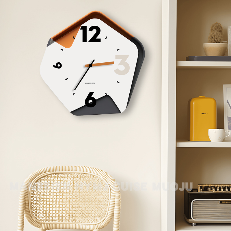 客厅时钟现代装饰静音挂墙钟挂钟