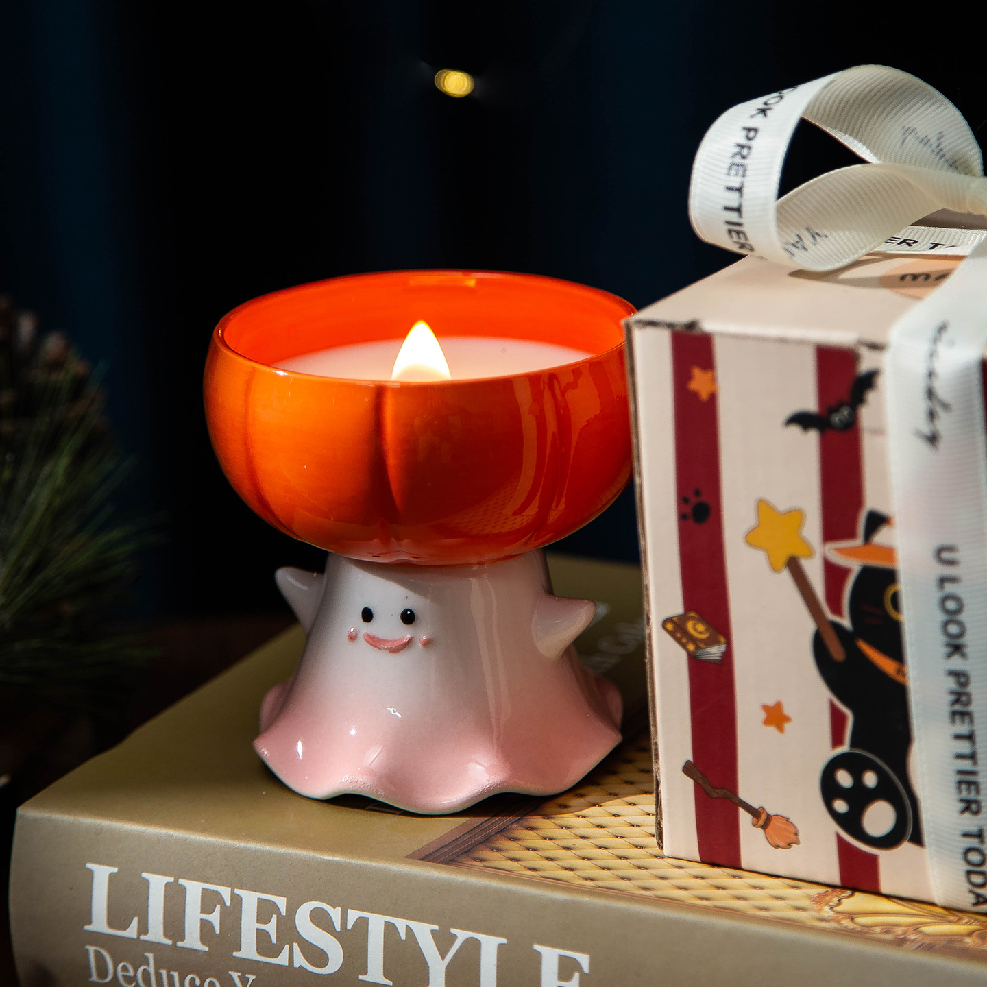 原创手工幽灵香薰蜡烛礼盒卧室内送女友高级感生日礼物闺蜜伴手礼