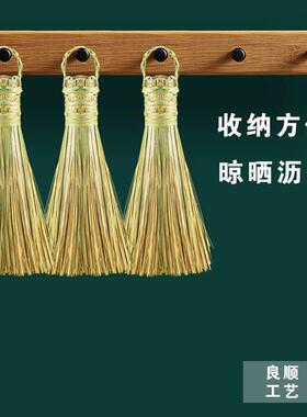 竹编制品竹子刷锅把竹制刷把厨房洗锅篾竹刷子家用老式手工锅刷