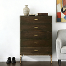 艺术符号 北欧表情五斗柜床尾卧室立柜客厅复古电视边柜橡木实木