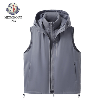 蒙口宁2025年秋冬新款美式复古男士连帽羽绒马甲百搭休闲宽松潮牌