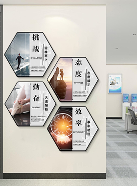 公司励志挂画办公室会议走廊过道企业文化墙面壁画宣传标语装饰画