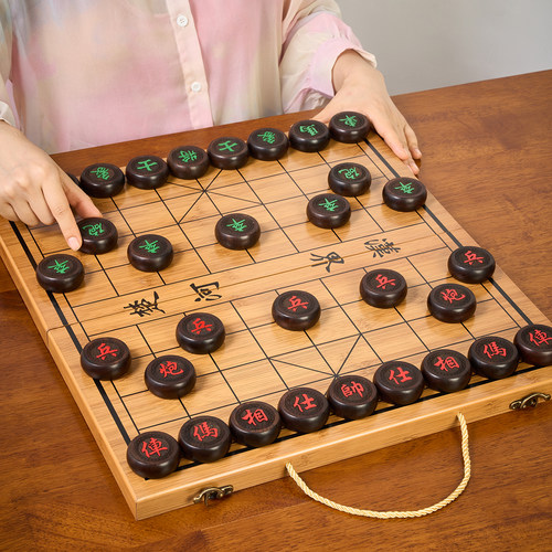 中国象棋带木质棋便携式套装