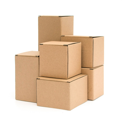 牛皮色扣底纸盒正方形瓦楞纸盒纸箱包装礼盒香薰水杯打包盒