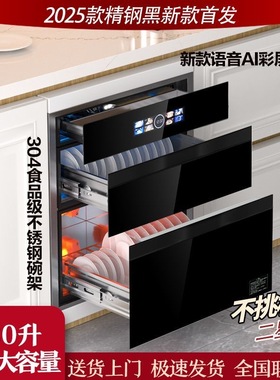 SKMK0K日本撄花消毒碗柜304食品级不锈钢嵌入式独立分层消毒柜