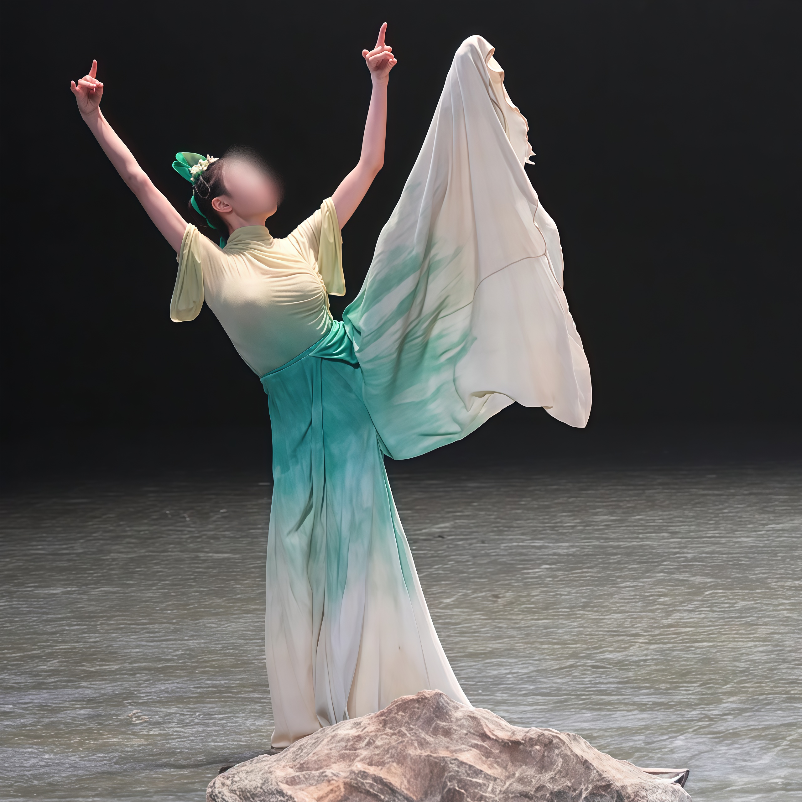 《流云》古典舞舞蹈服