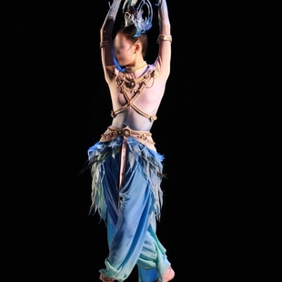 1舞优伶民族舞《灵羽玄音》同款服装专业定制女子独舞舞台演出服