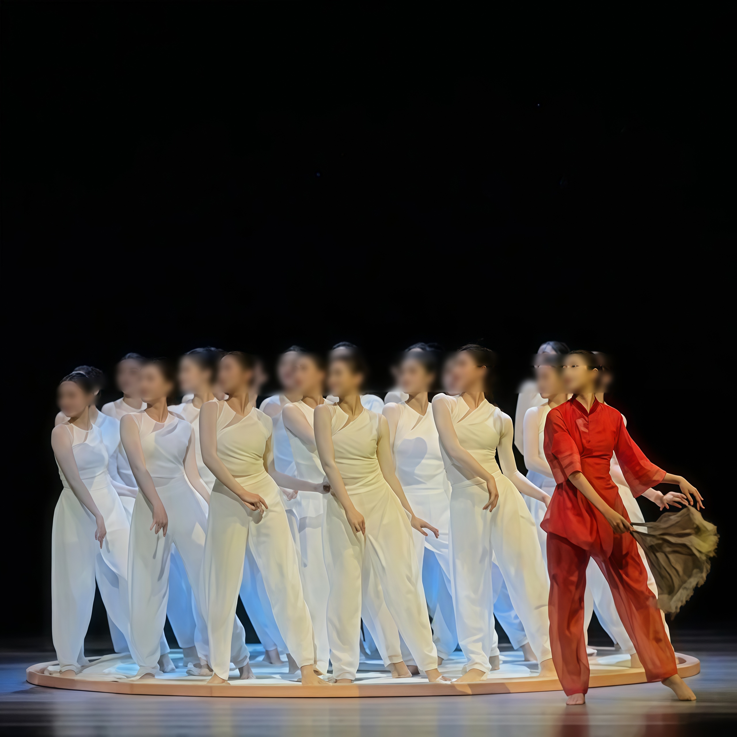 《丝丝簸影》现代舞舞蹈服