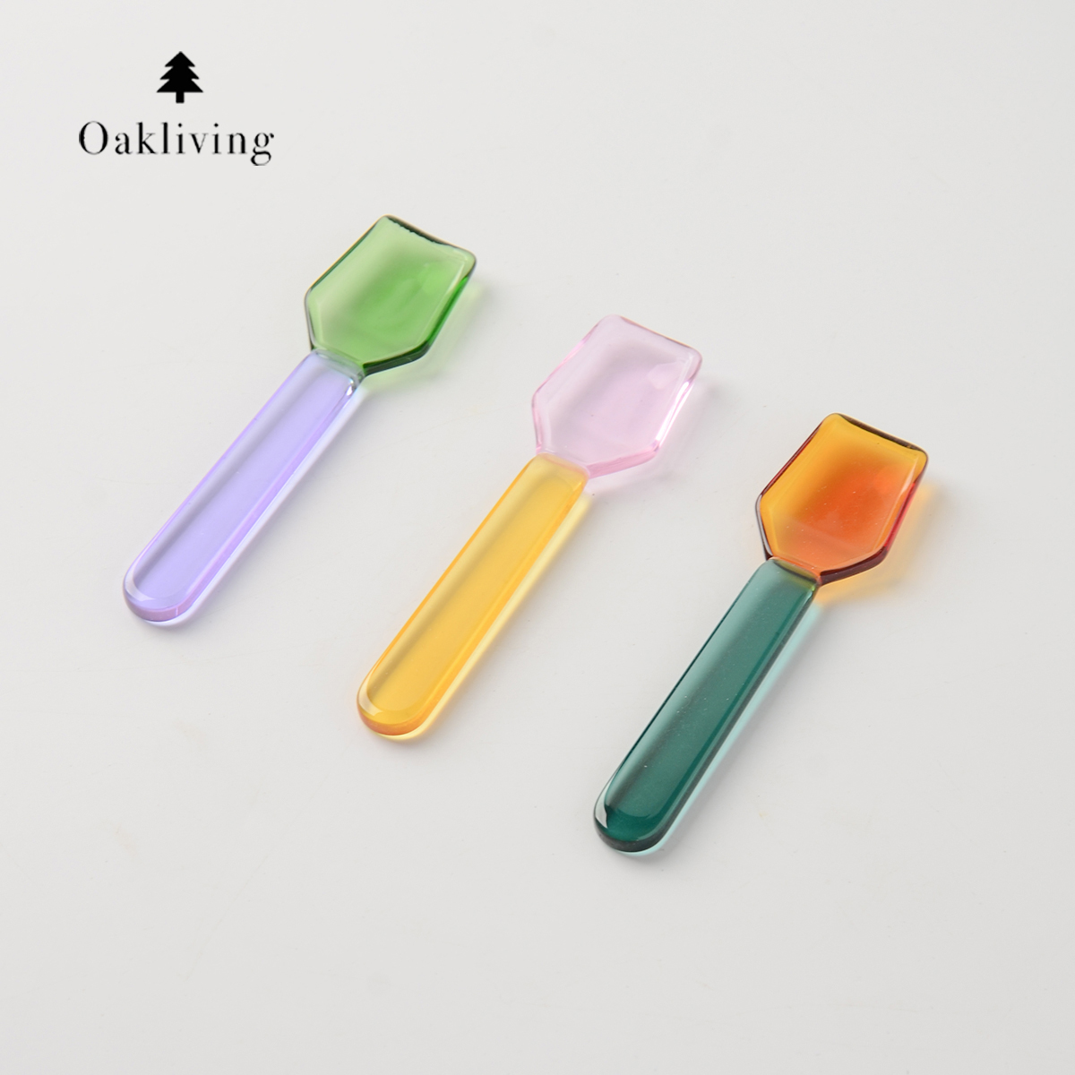 oakliving彩色玻璃咖啡勺