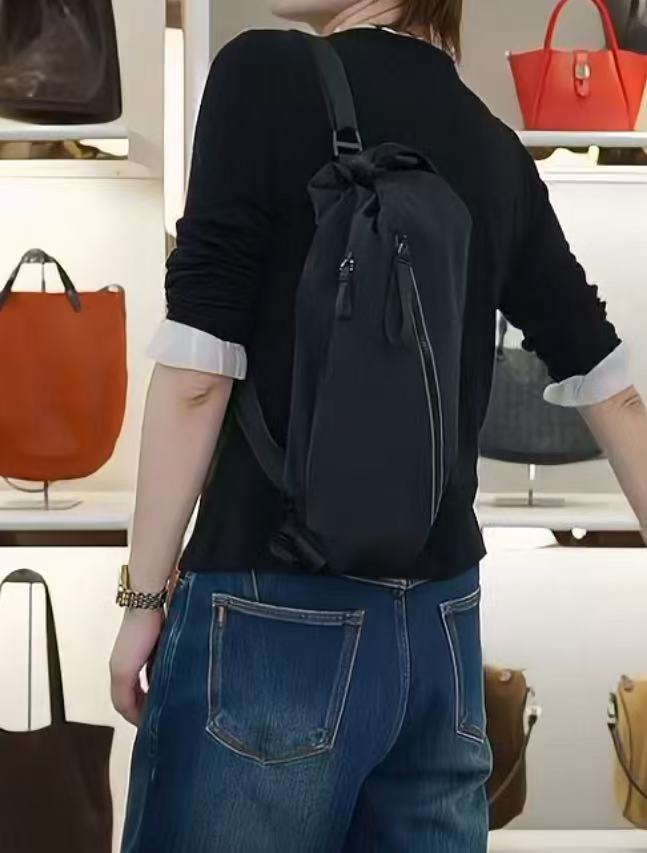 【老板潘潘】简约百搭斜跨单肩女包