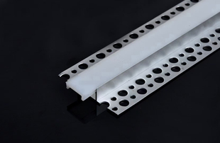 铝槽线形灯硅胶灯罩盖板线型灯条线性灯铝材光面白色遮挡透光罩子