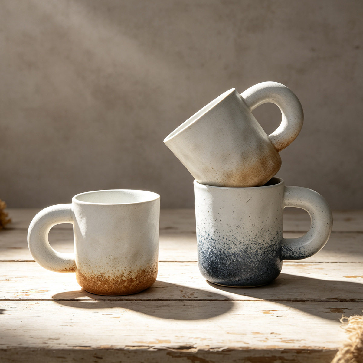 咖啡杯马克杯下午茶情侣杯子复古风陶瓷早餐杯手作粗陶咖啡杯