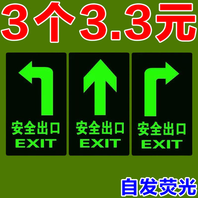 自发光安全出口指示牌